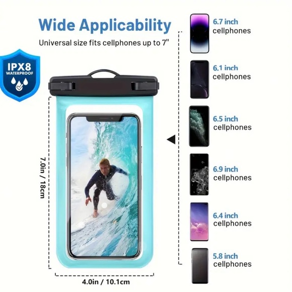 New Universal Waterproof Phone Case with Lanyard - Picture 4 of 7